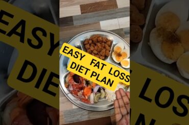 EASY DIET PLAN FOR FAT LOSS  #recipe #workout #fatloss #fitness #indianfood #shorts #food #foodvlog