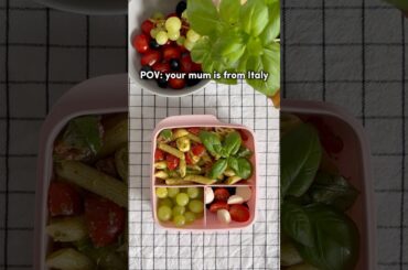 Italian Mom's PERFECT School Lunchbox | Healthy Lunch Ideas Kids Actually Want #shorts #easyrecipe