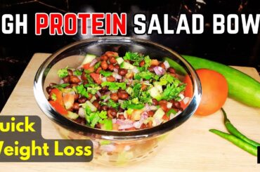 Black Chana Salad | Weight Loss Salad By Fusion Delights | Protein Salad | Healthy Lunch Ideas