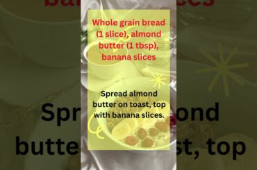 Healthy Breakfast in 1 Minute | Whole Grain Toast with Almond Butter & Banana