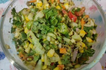HEALTHY BROCCOLI ,CORN, AVACADO ITALIAN SALAD, weight loss recipe||JK SPECIAL CREATIONS  #salad#jksc