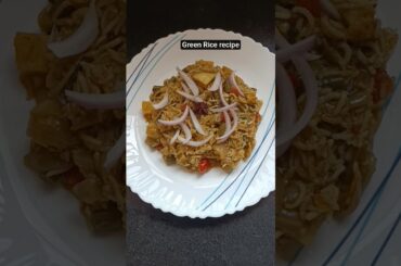 Green Rice Recipe | Healthy & Nutritious Rice Dish | Quick Lunch & Dinner Veg Recipe |  Vegetarian