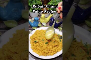Kabuli Chana Pulao | Chole Pulao Recipe | Healthy Lunch Idea