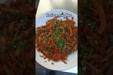 Leftover roti noodles recipe | healthy tiffin idea | quick evening snacks | zero Waste  cooking