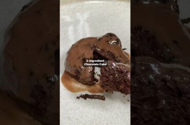 Easy 3-Ingredient Chocolate Cake #healthyrecipes #shorts
