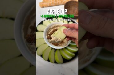 High protein apple dip