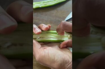 Raw Okra seed on Caesar salad