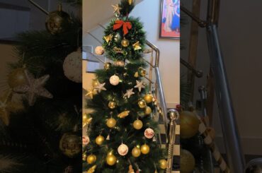 Christmas tree decoration at our home #christmastree #decoration #pushpa #alluarjun #kissik #santa