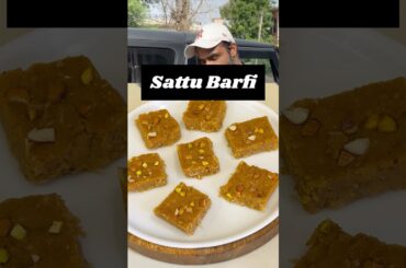Gym Coach Nitesh Soni's Sattu Barfi Recipe #ytshorts #healthy #niteshsoni #highprotein #food
