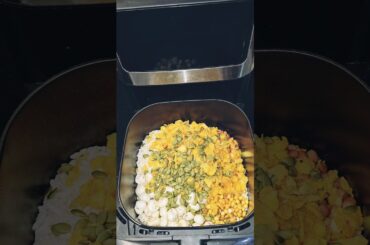 Zero Oil Healthy Diet Namkeen in Airfryer #namkeen #chiwda #healthynamkeen #recipe #reels #cooking