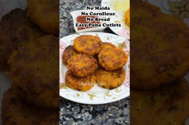 No Maida, No Cornflour, No Bread Healthy Cutlets -  Shallow Fry Snacks without Breadcrumbs for Kids