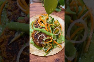 High protein High fibre tikki wrap!