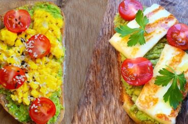 How to Make Yummy Avocado Toast with Eggs! Healthy Breakfast Ideas