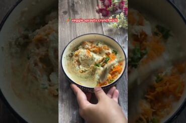 Veggie sprouts toast#shorts #shortsfeed #youtubeshorts #viral #tiffinrecipe #healthy