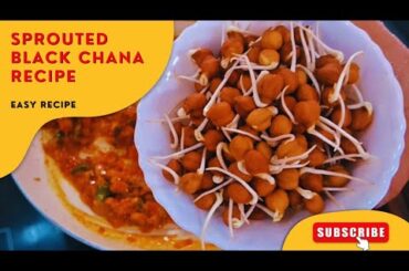 Sprouted Black chana recipe|Healthy &Tasty Black chana recipe|Weight loss recipe|Black chana recipe