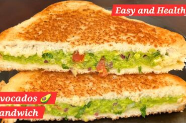 Healthy Sandwich Recipe For Weight Loss - Avocado Sandwich - Just In 5 Mins - Avocado Recipes