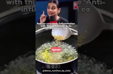 Vidya Balan's secret of weight loss ANTI INFLAMMATORY TEA#weightloss#inflammation#vidyabalan#fatloss