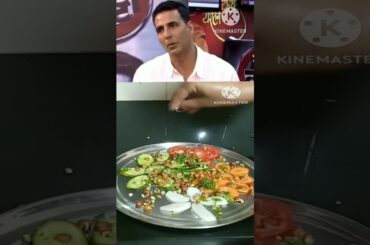 Akshay Kumar healthy salad recipe #shorts #recipe #ytshorts #cooking