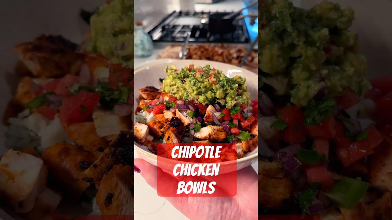 Chipotle Chicken Bowl Recipe | Easy Homemade Chipotle Chicken| Healthy Meal Prep Idea Chipotle Chicken Bowl Recipe | Easy Homemade Chipotle Chicken| Healthy Meal Prep Idea