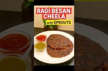 Healthy Ragi Sprouts Cheela | Weight Loss Breakfast Recipe#ytshorts #shorts #Tadka Recipes By Puja