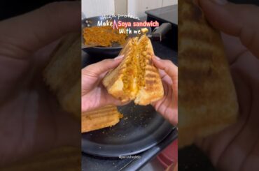 Soya sandwich #food #foodie #easyrecipe #cooking #indian #foodblogger #shorts #healthyfood #protein