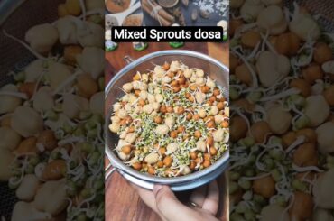 High Protein Mixed Sprouts Dosa | Healthy Breakfast #shorts #shortsfeed #sprouts #cooking