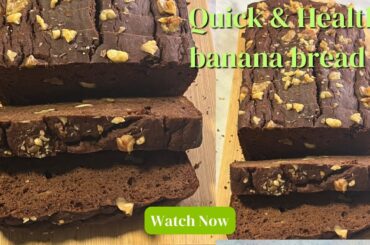 No maida, no sugar Healthy Whole Wheat Banana Bread Recipe @irfanakitchendiary