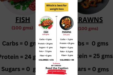 Fish vs Prawns: Which is the best for weight loss? #fatburningsecrets #weightlossdiet #weightloss