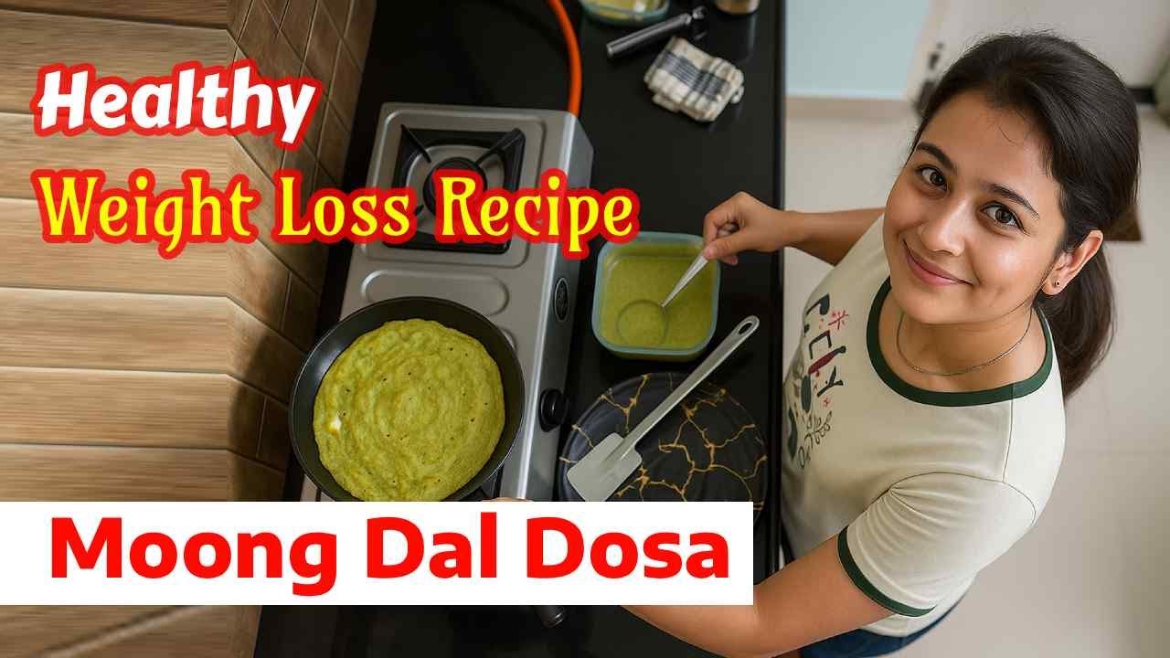 Healthy Weight Loss Recipe | Protein-Rich Moong Daal Dosa | Easy Homemade Diet Recipe@healthycrew Healthy Weight Loss Recipe | Protein-Rich Moong Daal Dosa | Easy Homemade Diet Recipe@healthycrew