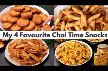 4 New & Easy Snacks Recipes For Tea-Time | Yummy Tea-Time Snacks Recipes