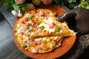 2 Minutes Bread Recipe | Healthy Bread Egg Sandwich Pizza | New Recipe | Bread Snacks Recipes