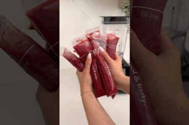DIY Immunity boosting popsicles! Blender and popsicle sleeves linked in bio on my Amazon storefront!