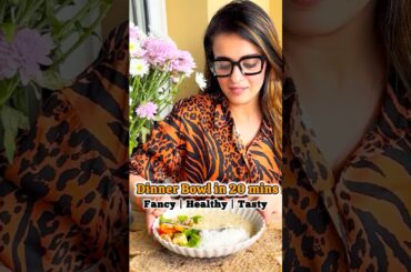 Healthy dinner bowl in 20 mins. #youtubeshorts #food #foodshorts #recipeshorts #youtube