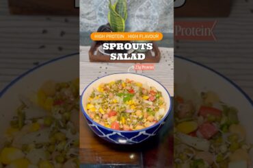 High Protein Sprouts Salad | Quick & Healthy Weight Loss Recipe #sproutsalad #shorts #salad #food