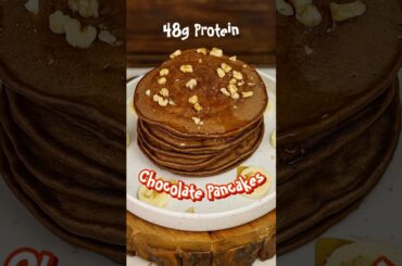 Pancakes | Chocolate Pancakes | High Protein Pancakes | Healthy Breakfast Ideas | Chocolate Recipes