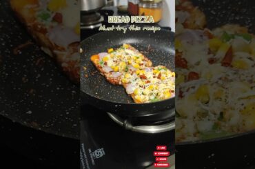 Bread Pizza Recipe #shorts #healthy #viralrecipes #trending #recipevideo #breadpizza