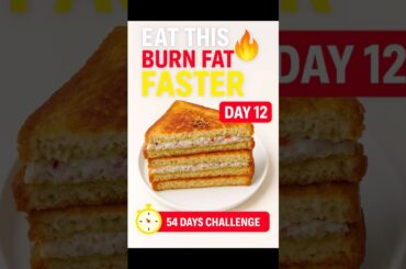 Day 12 |Healthy Dahi Tadka Sandwich in 5 Minutes | 54 Days Weight Loss Challenge #shorts #weightloss