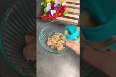 44 Here is a healthy dinner idea  Air fried shish kabobs #dinner #airfried #airfryer #healthydinner