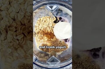 Blueberry Muffin Smoothie #healthy #recipe #smoothierecipes