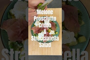 Malone-Prosciutto Crudo & Stracciatella Salad. #salad #summer #healthy #melon #easy #quickrecipe