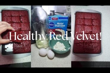 Healthier Red Velvet Cake with Greek Yogurt | Low Calorie Recipe