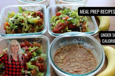 Easy Plant-Based Meal Prep recipes Under 500 calories