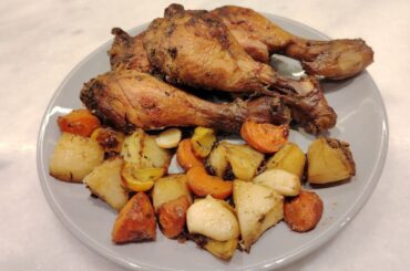 Oven Baked Chicken Legs with Vegetables | Easy Healthy Dinner #chickenrecipe #dinner #asmr