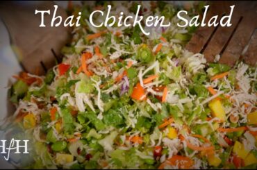 Thai Chicken Salad Recipe | Easy Healthy Meal with Tangy Peanut Dressing