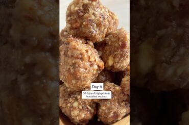 Healthy & high protein breakfast meal prep: Salted caramel protein balls