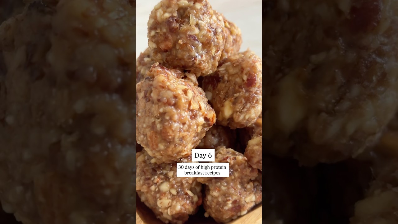 Healthy & high protein breakfast meal prep: Salted caramel protein balls Healthy & high protein breakfast meal prep: Salted caramel protein balls