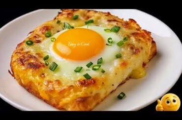5 minutes! Easy Breakfast Recipes!Egg Breakfast Recipe!Special Cheesy Bread Omelette Recipe