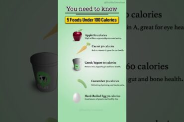 5 Foods Under 100 Calories | healthy eating plan #healthyplants #healthyliving