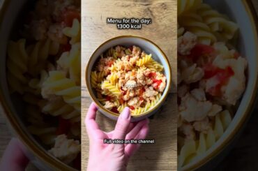 Menu for the day: only 1300 calories!