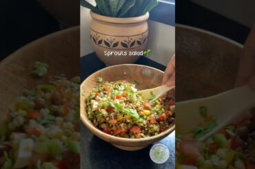 Healthy sprouts salad || #recipeoftheday #salad #healthyrecipes